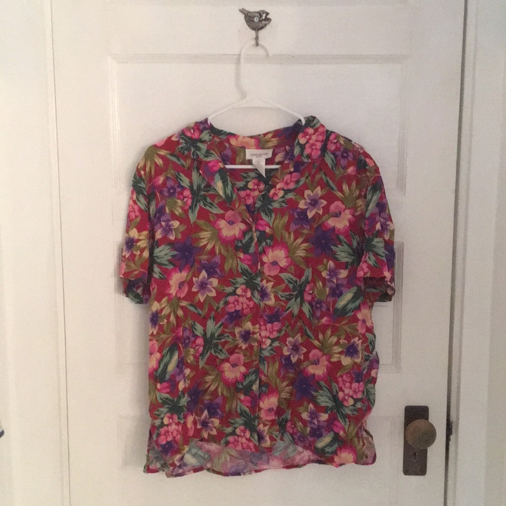 Jones New York 90’s vintage sport Hawaiian shirt